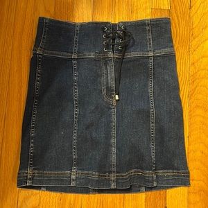 Free people denim skirt